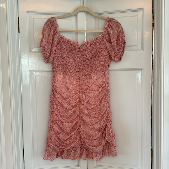 ASTR the Label Ruched Ruffle Mini Dress - Picture 4 of 7